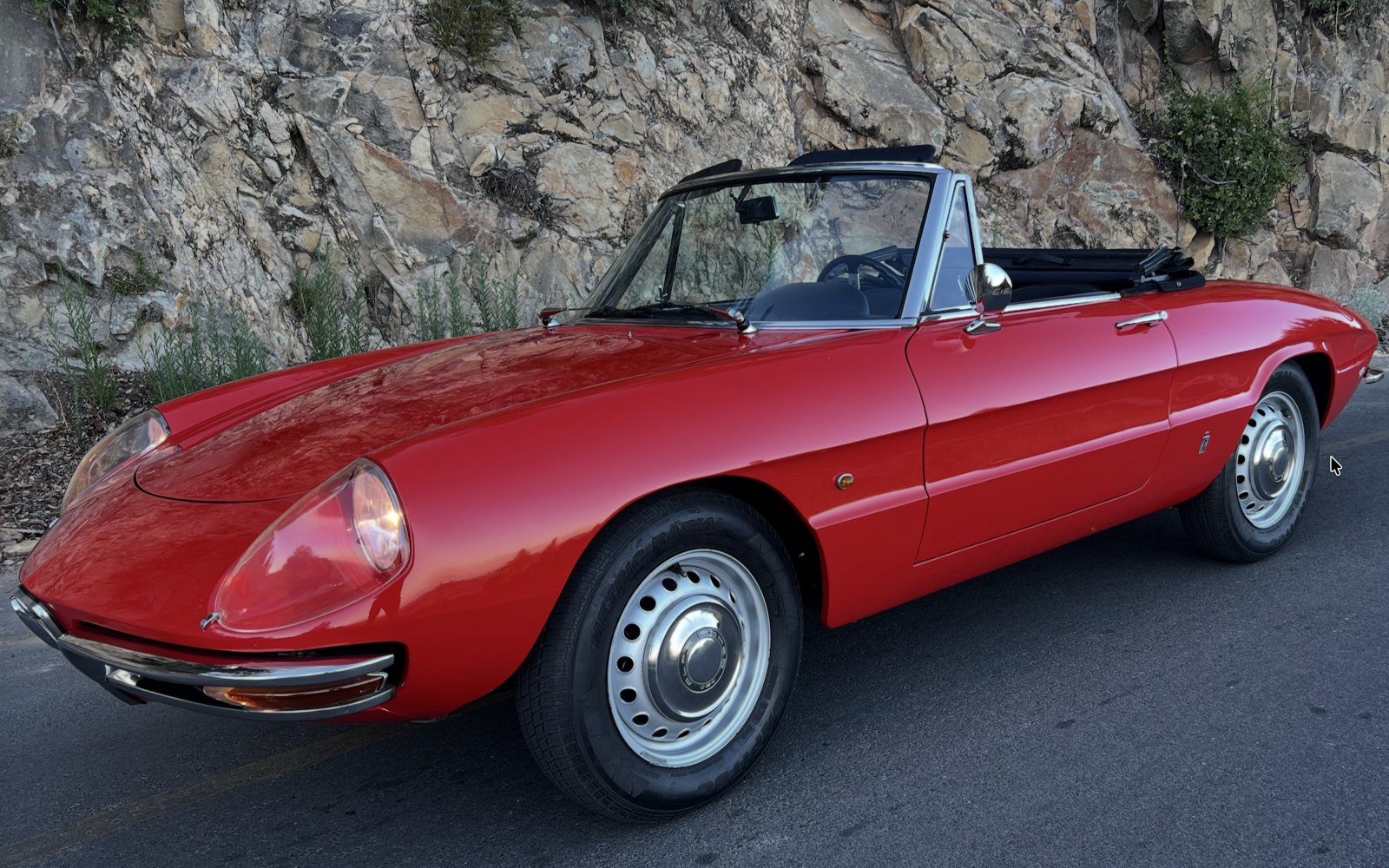 1967 Alfa Romeo Spider 1600 Duetto, roundtail, undergoing restoration